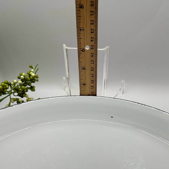 Dansk LG 14” Paella Pan. Red Enamel over Steel Curved Pot. Spots of Damage - Picture 15 of 16